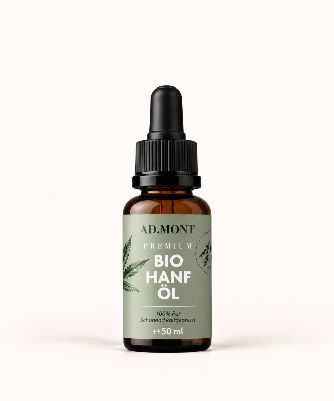 AD.MONT Premium Bio Hanföl in 50 ml Pipettenflasche