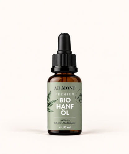 AD.MONT Premium Bio Hanföl in 50 ml Pipettenflasche
